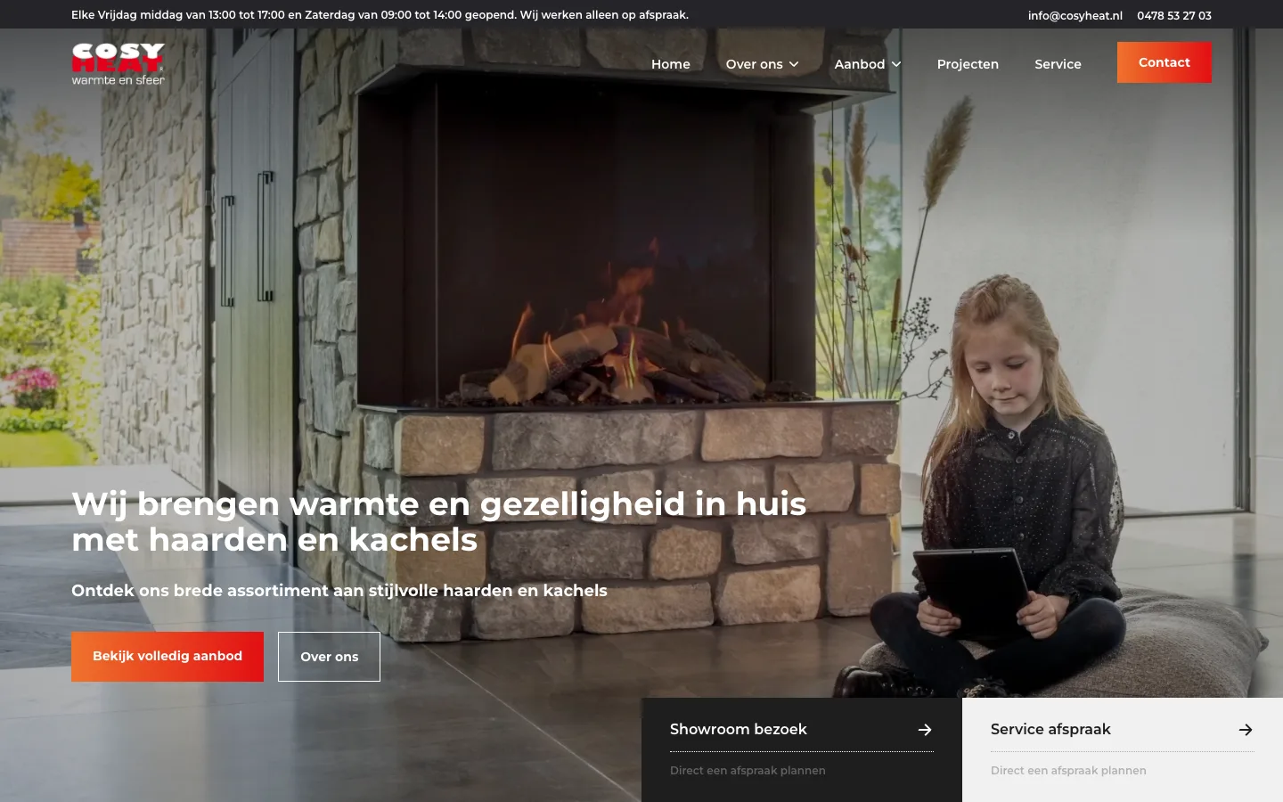 Homepage van Cosy Heat