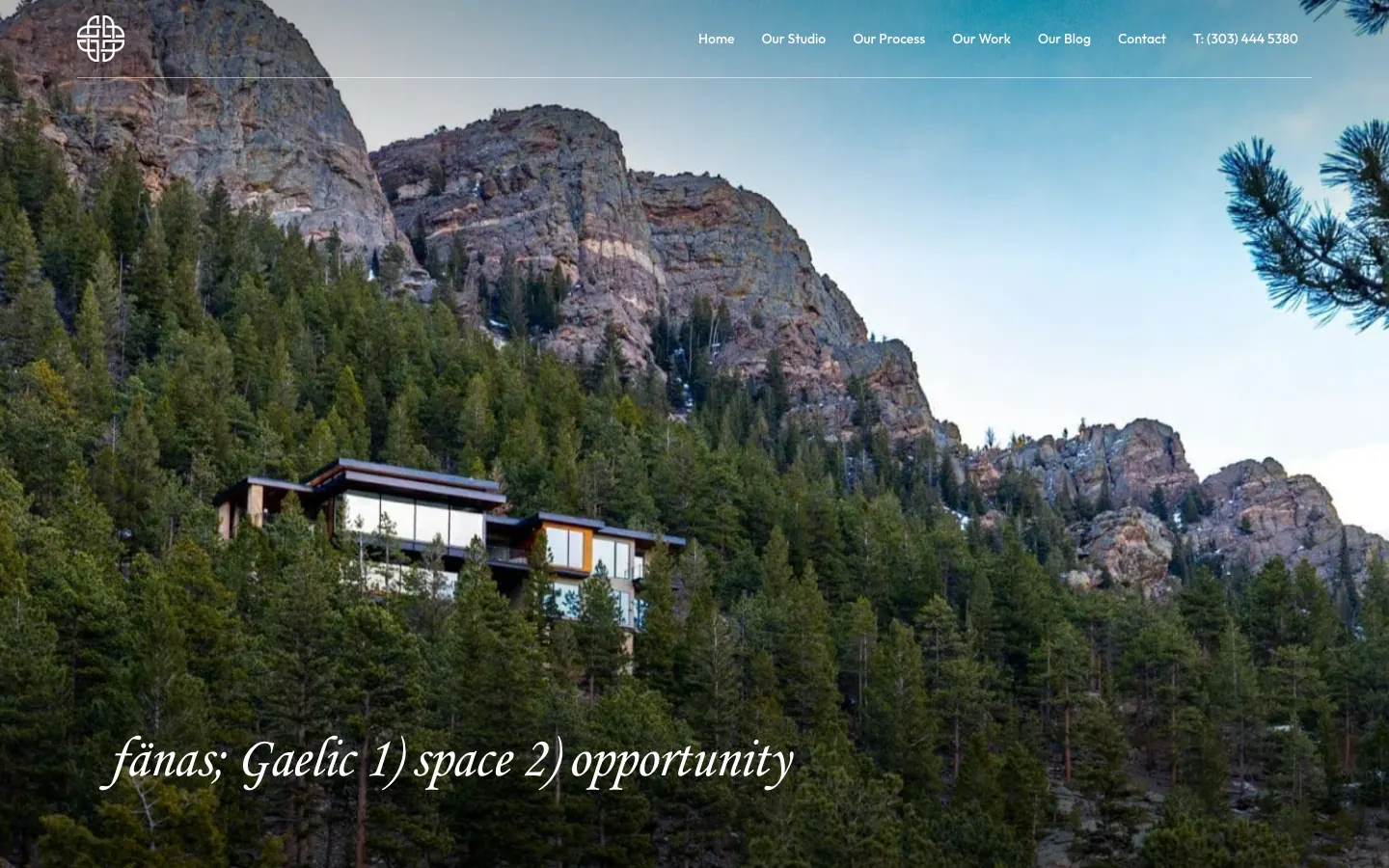 Homepage van Fanas Architecture