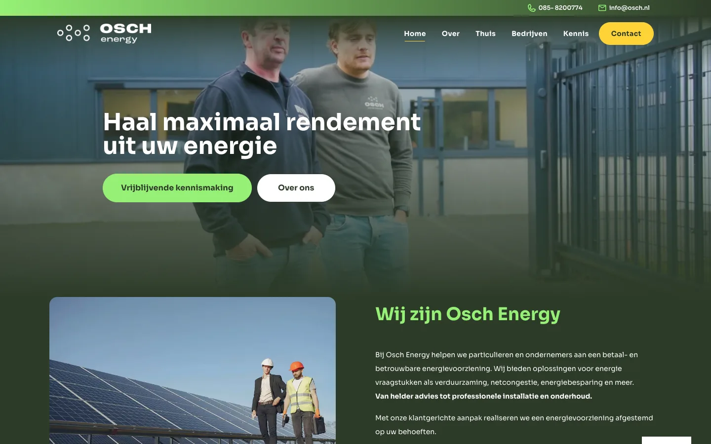 Homepage van Osch Energy