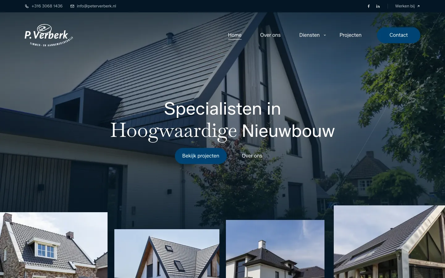 Homepage van Peter Verberk